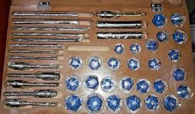27 Pcs 3 ANGELS, 30,45,70 CARBIDE TIPPED VALVE SEAT CUTTERS KIT ATV,GO Kart,Bike