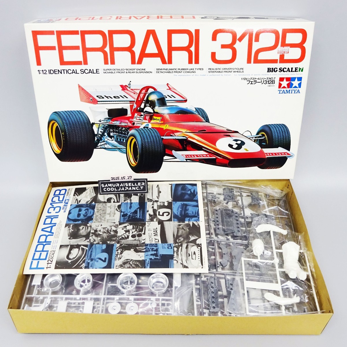 Tamiya 1/12 Ferrari 312B Big Scale Series F1 Vintage Plastic