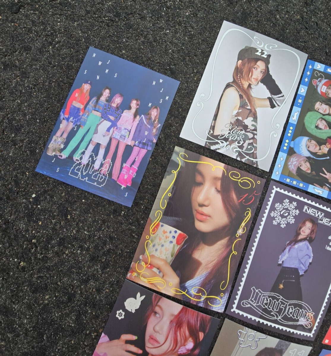 New Jeans OMG Ditto CD Message Cards Danielle Version stickers