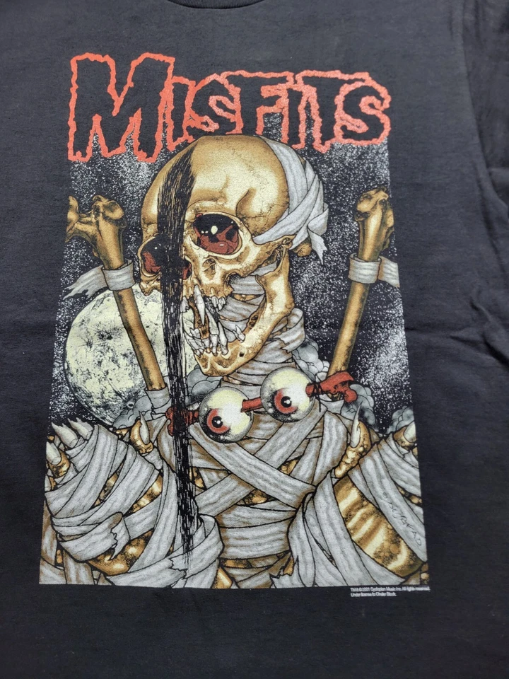 Camiseta de terror punk vintage NOS Misfits 2001 talla mediana Foto 2 de 4