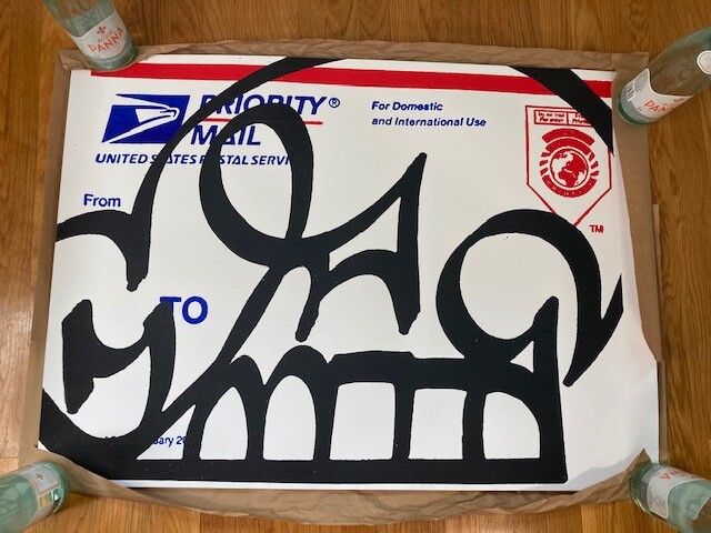 Katsu BTM Postal Skull Graffiti Art Print Barry McGee Twist ORFN