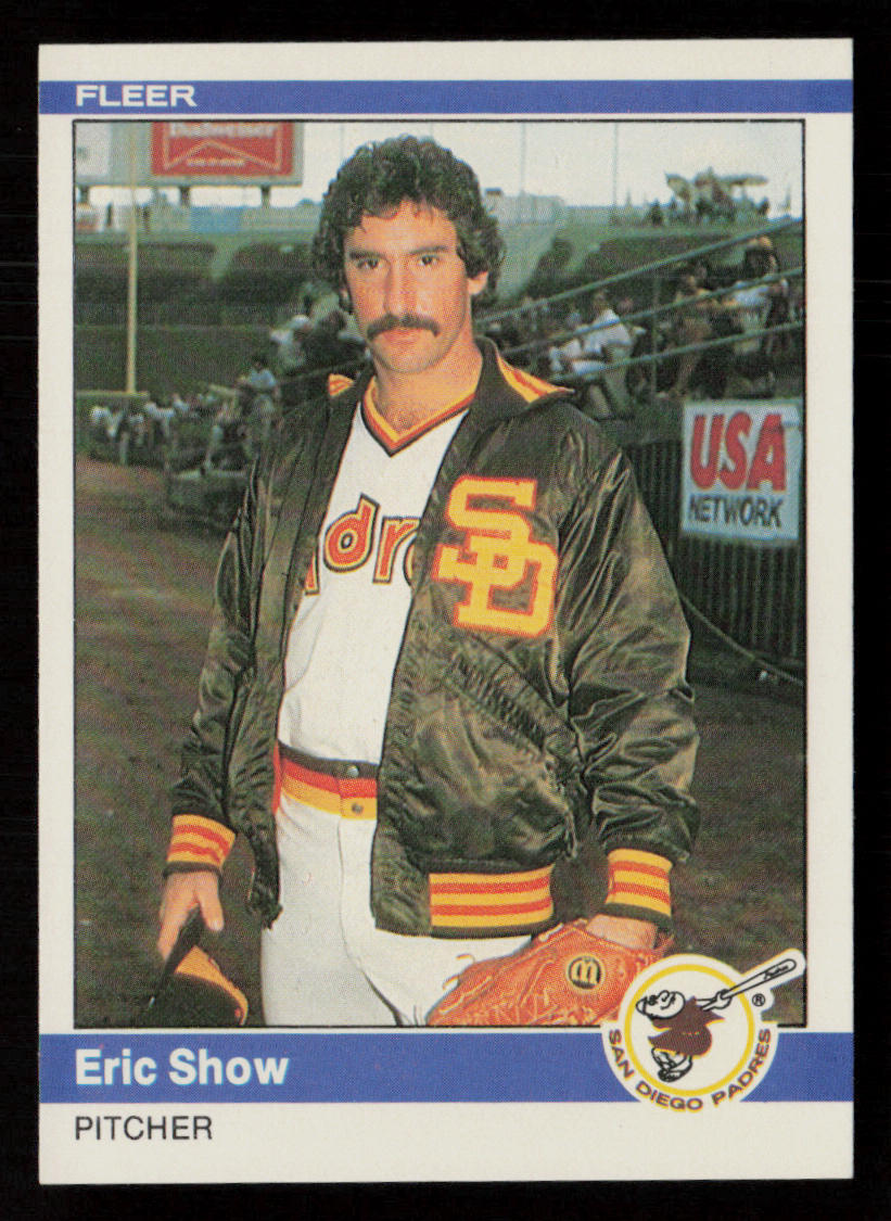 1984 Fleer Eric Show #312 San Diego Padres Baseball Card