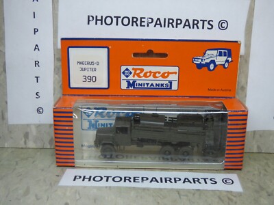 Roco Minitanks / 1/87 Modern German Magirus D Jupiter W/Fuel Truck Lot #7075K 