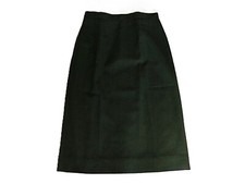 Vintage 60s Skirt Dark Green Retro 28" Waist Handmade