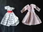2- BARBIE CLONE Dresses SHORT & LONG SLEEVE with SNAPS Original HONG KONG