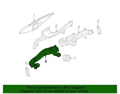 Conducto de aire izquierdo genuino Ford 2009-2024 E-350 Super Duty E-150 E-250 9C2Z-19A843-A Foto 2 de 2