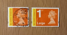Complete GB used stamp set: 2009 Recorded Signed For machin definitives