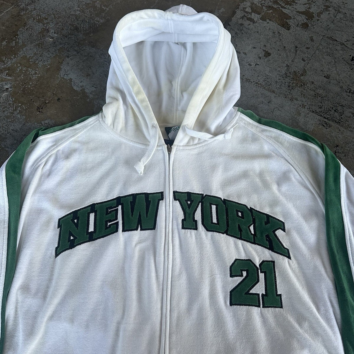 NWT Vintage Y2K Southpole White New York Velour Track Suit NWT Vintage Y2K Southpole White New York Velour Track Suit