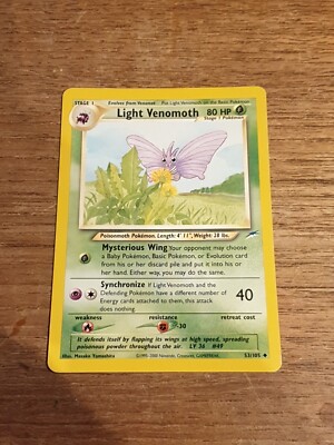 LIGHT VENOMOTH 53/105 ENG NEO DESTINY CARTA POKEMON | eBay