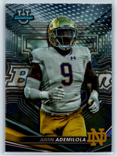 Justin Ademilola 2023 Bowman's Best University   #30 Notre Dame Fighting Irish