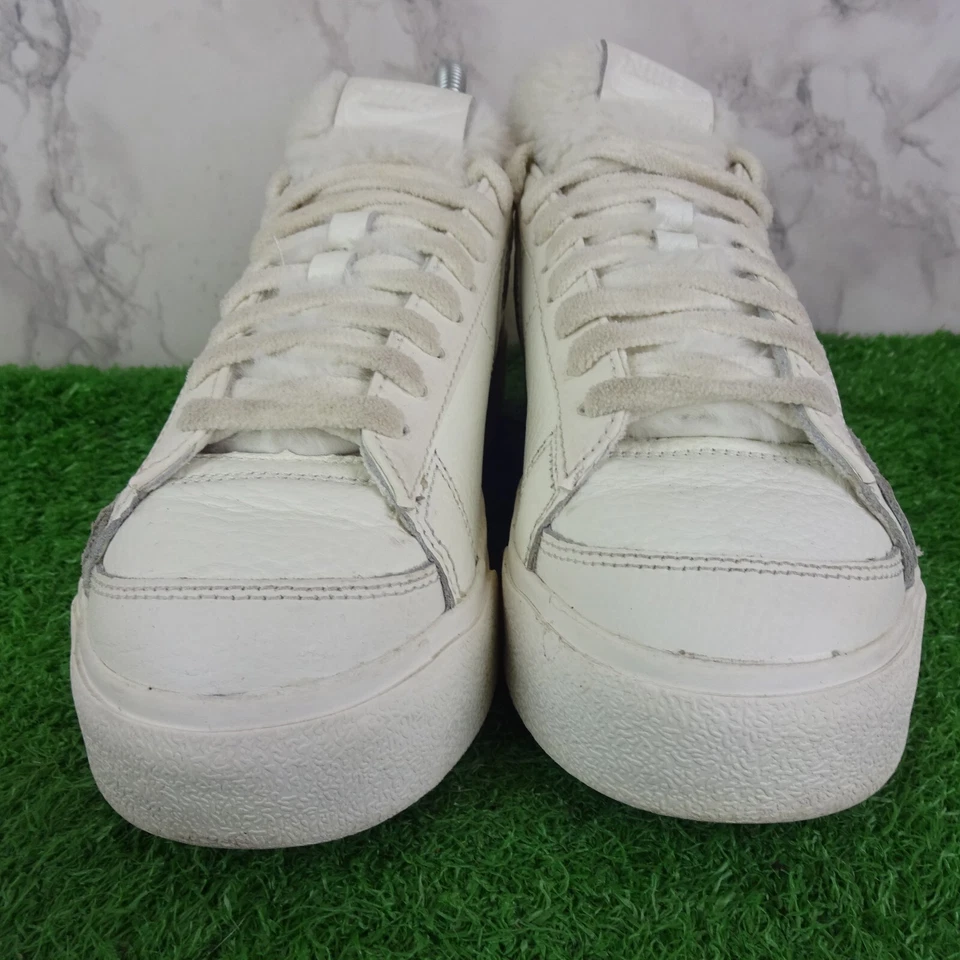 Nike Shoes Size 4 Womens White Trainers Metalic Low Sail Leather Festival Cream - Image 2 of 4