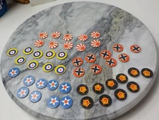 1986 Axis and Allies Spring 1942 Replacement [47] National Control Markers-Set B