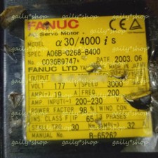 1PC USED FANUC SERVO MOTOR A06B-0268-B400