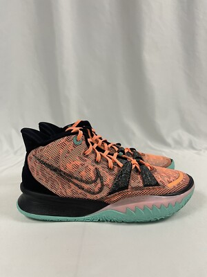 シューズ(男性用) Nike kyrie 7 27cm Nike Kyrie 7 Navy Blue/Lime Green/Orange Basketball Shoes CQ9326