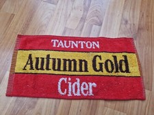 Seltene Vintage Autumn Gold Taunton Cider Pub Bar Bier Handtuch Breweriana