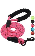 Dog Leash,5FT 6FT Heavy Duty Reflective Nylon Rope Body , Comfortable Foam...