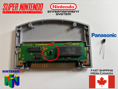 NES, SNES, N64 Game Cartridge Replacement Capacitor   High Quality