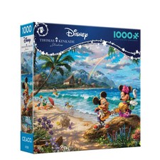 Thomas Kinkade Disney 1000 PC Jigsaw Puzzle Mickey and Minnie in Hawaii