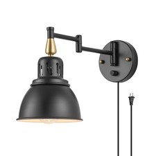 Dimmable Swing Arm Wall Lights with Plug in C...