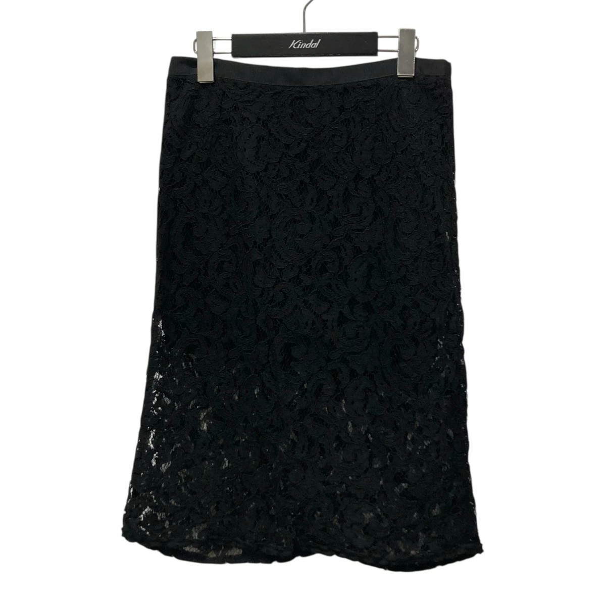 Sacai Luck Navy Lace Skirt 2 Used Vintage Elegant Fashion 59cm Length