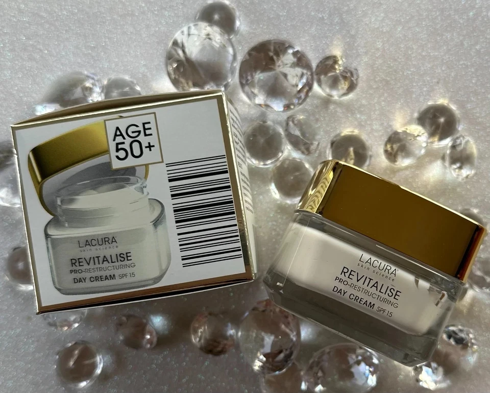 2 x Lacura Revitalise Pro-Restructuring Day Cream  SPF 15 50ml mature skin 50+  - image 4 of 4