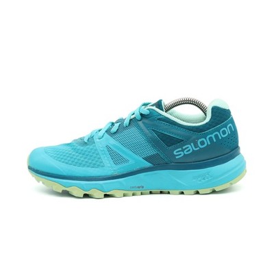 Salomon Damen Trailster Laufschuhe Türkis Mesh Atmungsaktiv Trailrunning EU 40