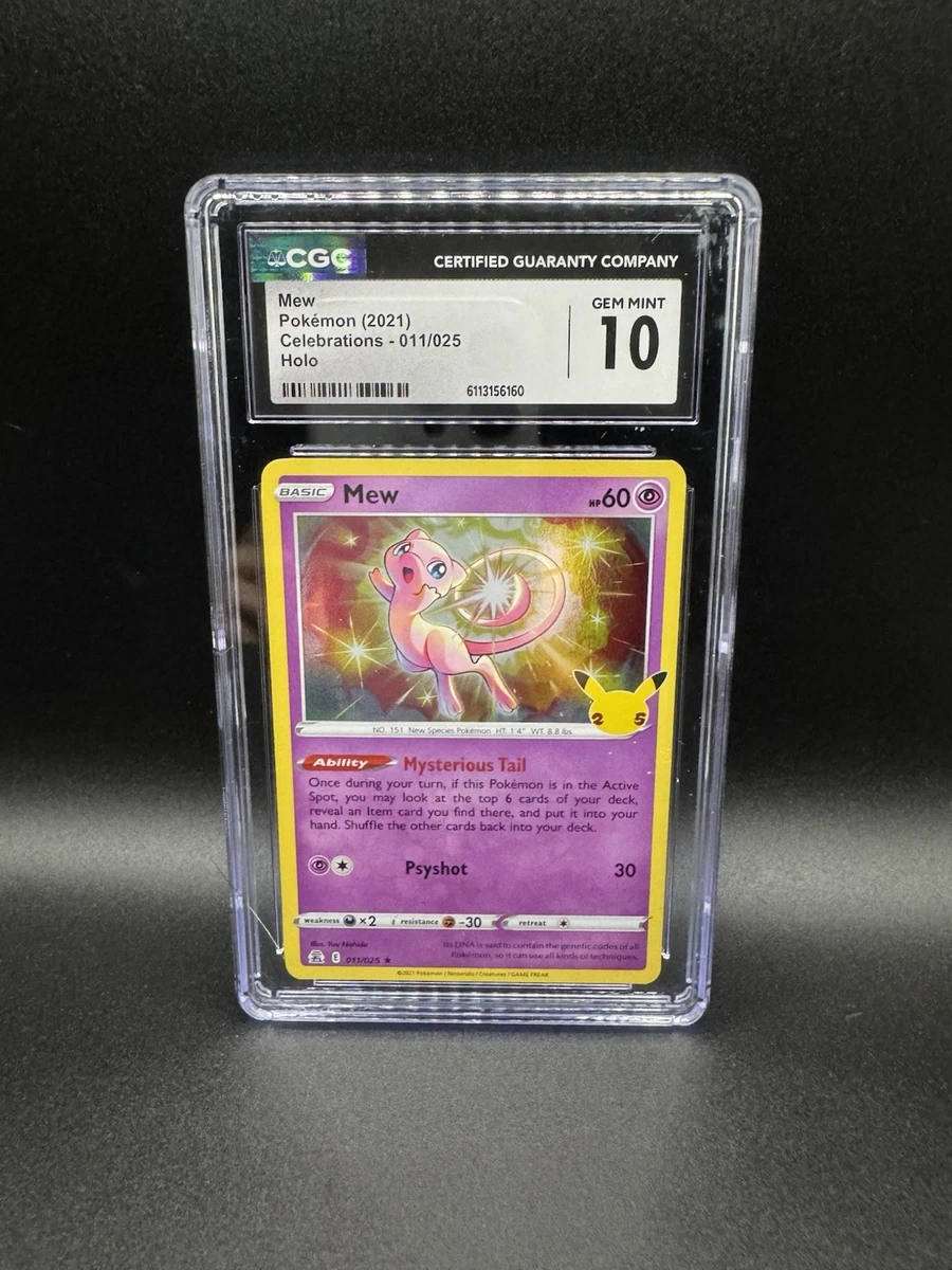 Mew Pokémon TCG Holo Rare Grade 10 Individual Collectible Card