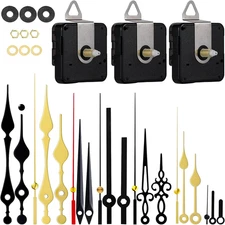3 Pcs High Torque Clock Mechanism Replacement Kit with 7 Different Pairs of Cloc