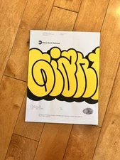 Mike Giant - OG Hand Drawn Painted Graffiti Artwork Bubble Tag Signed 2025