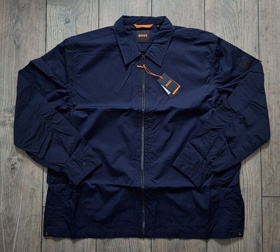 Hugo Boss Leejay 1 M leichte Jacke Overshirt Sommer 3XL Open Blue 404 Full Zip