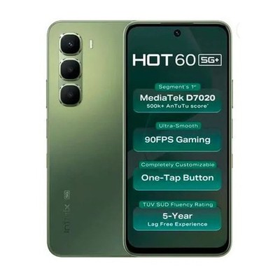 Infinix Hot 60 5G+ (Tundra Green, 128 GB 6 GB RAM) Dimensity 7020 Prozessor