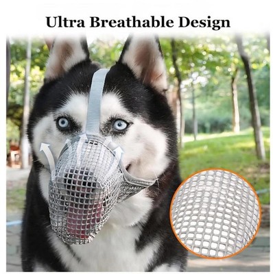 Crazy Felix Dog Muzzle, Soft Mesh Muzzle for Small Medium Large Dogs Labrador Ge