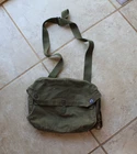 US Army Lightweight Service Mask WW2 Military Canvas Bag VTG Shoulder Pouch