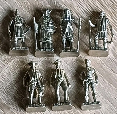 Ü-EI - Konvolut Metallfiguren - ''Indianer-Häuptlinge/ Westmänner'' - gebraucht 