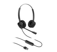 - HT302-U USB Dual Headset, Dual mic Noise Reduction, HD Audio, All-Day Comfort