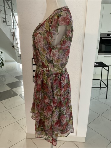 Massimo Dutti Kleid Damen Dress Sommer Kleid Gr.38/M 100% Seide Mehrfarbig.TOP - Bild 3 von 16