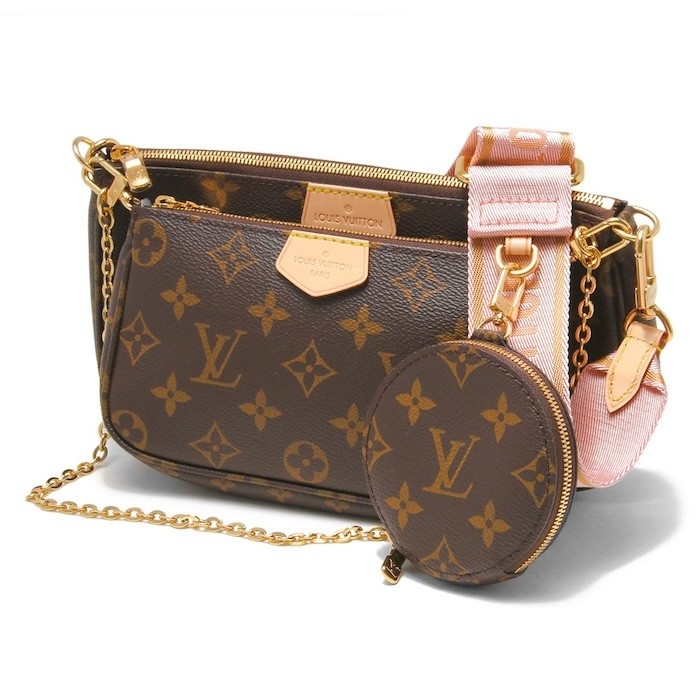 Louis Vuitton Multi Pochette Accessoir Bag Crossbody M44840 Pink