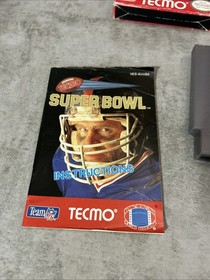 1991 Tecmo Super Bowl Video Game For NES - CIB With Cartridge Sleeve Instruction