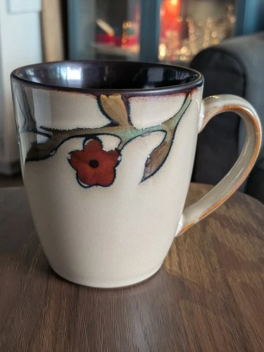 Mikasa Gourmet Basics Desert Bloom - Stoneware Coffee/Tea Cup Vintage