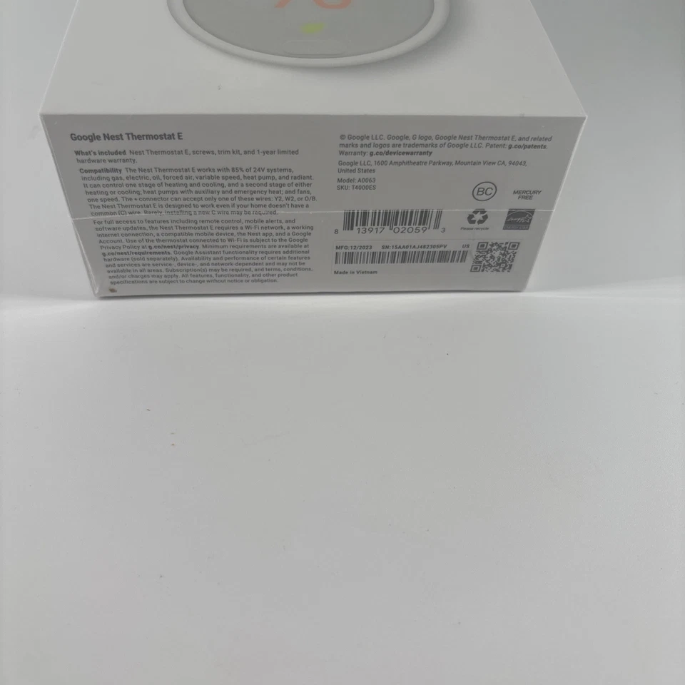 Nest Thermostat E Programmable Smart Thermostat for Home, App WIFI, NEW  Sealed - Image 2 of 4