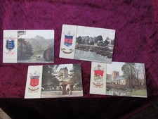 Vintage Postcards: 4 postcards of Lake District Towns with Crests (133)