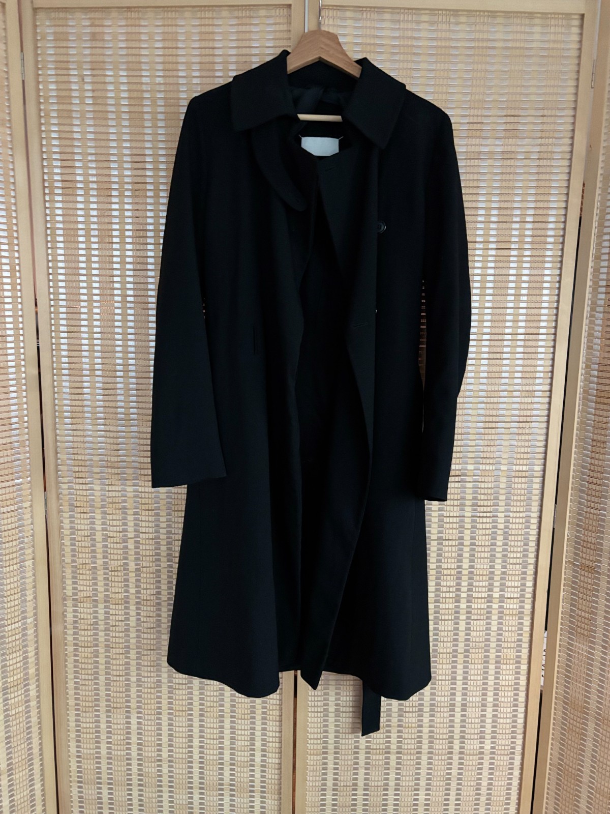 Maison Margiela, Maison Martin Margiela Vintage 2007 Black Wool Coat Size S