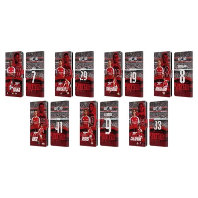 OFFICIAL ARSENAL FC 2024/25 FIRST TEAM LEATHER BOOK CASE FOR SAMSUNG PHONES 3