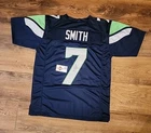 Geno Smith Signed Seattle Seahawks Custom Jersey w/ COA Football Pro Bowl NFL QB