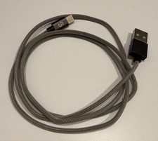 Syncwire MFi Certified USB  A to Lightning Cable 3ft   Gray Braided Fast Charging