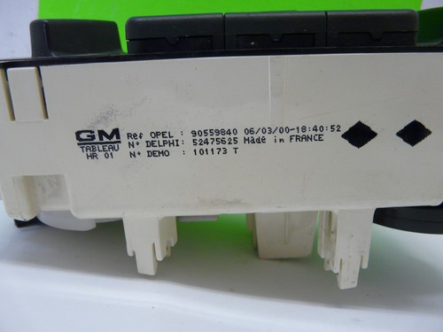Bedienteil Klimaanlage Heizung DELPHI 90559840 52475625 Opel Astra G Zafira A - Bild 4 von 4