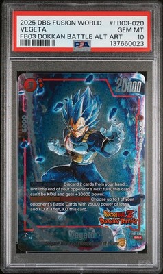 2025 DRAGON BALL SUPER CARD GAME FUSION WORLD NEW ADVENTURE VEGETA