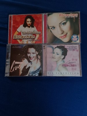 BLÜMCHEN -  4CDs Album verliebt, Die Welt gehört dir, Jasmin und Live in Berlin