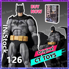 In Stock Ct Toys Batman Hush Black Version Mafex 126 Bat Man Dc Anime Action Fig