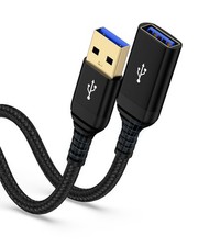 USB Extension Cable, 3.0 Male to Female Extender   Fast Data Black